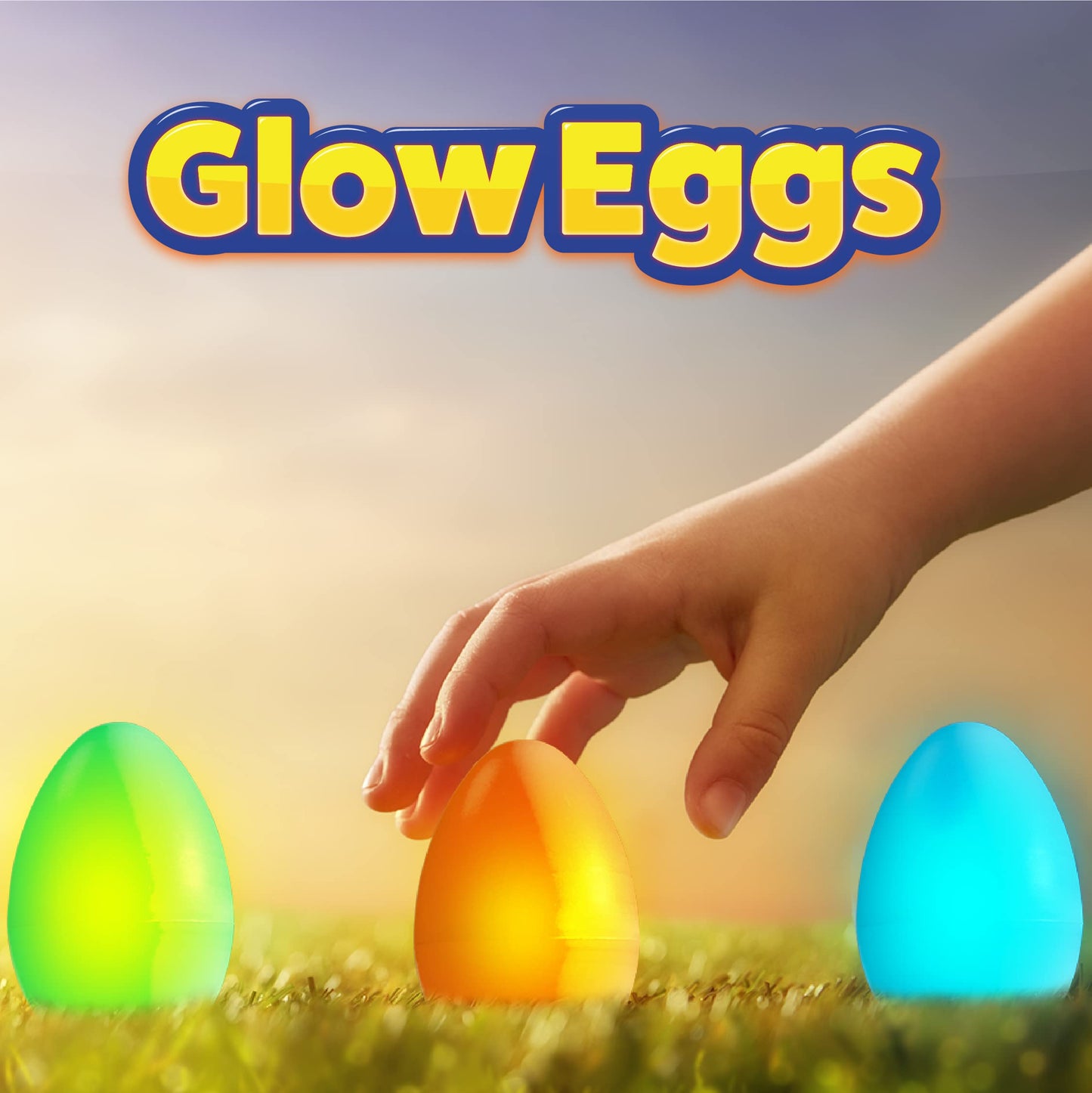 PartySticks: 48 Easter Glow Eggs + 144 Mini Glow Sticks — 192pcs Glow-in-the-Dark Fun for Easter Hunts, Parties & Prizes