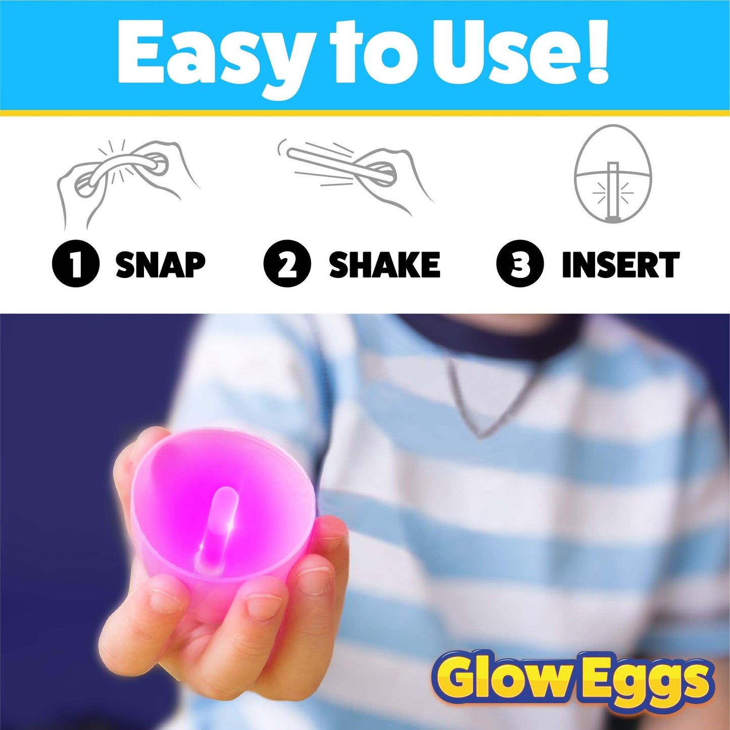PartySticks: 48 Easter Glow Eggs + 144 Mini Glow Sticks — 192pcs Glow-in-the-Dark Fun for Easter Hunts, Parties & Prizes