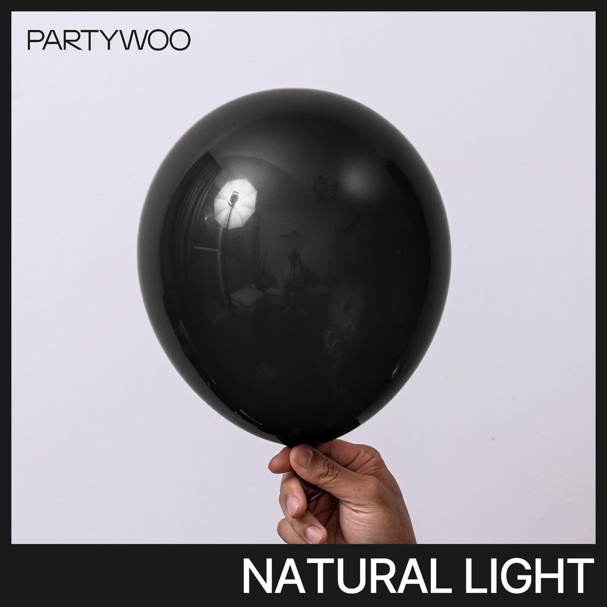 PartyWoo Black Balloons – 127 Pcs Matte Latex Balloon Set for Arch Garlands (36/18/12/10/5 In)