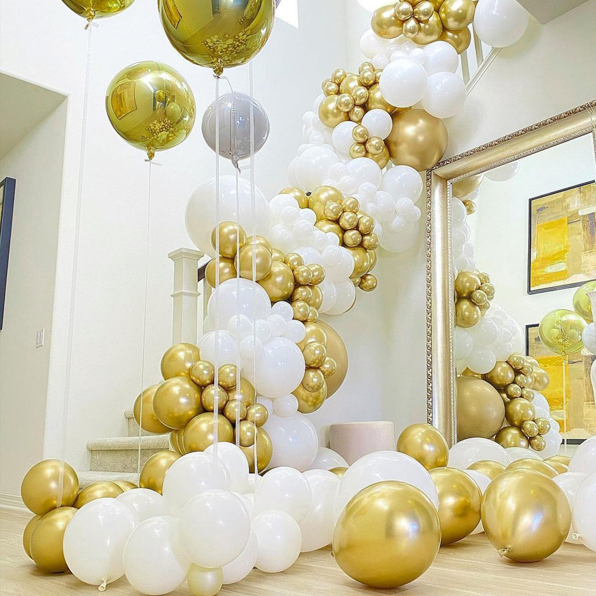 PartyWoo Gold Balloons – 50pc 12in Latex Balloons for Party Decor