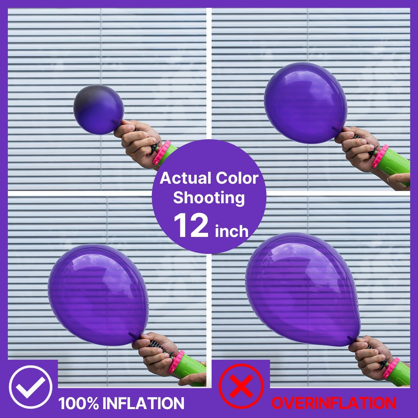 PartyWoo Dark Purple Balloons – 50x 5inch Royal Purple Latex Party Decorations for Weddings, Birthdays, and More
