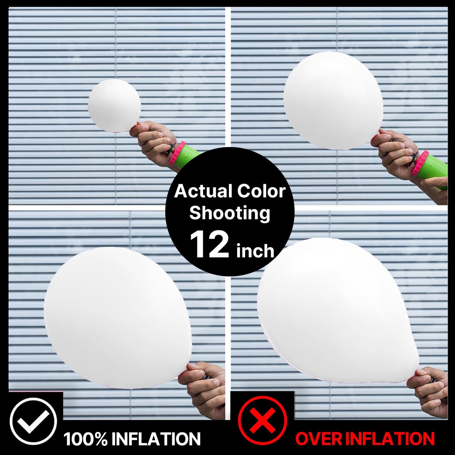 PartyWoo Balloons - 50 Pack 5-Inch Matte White Balloons for Weddings & Parties