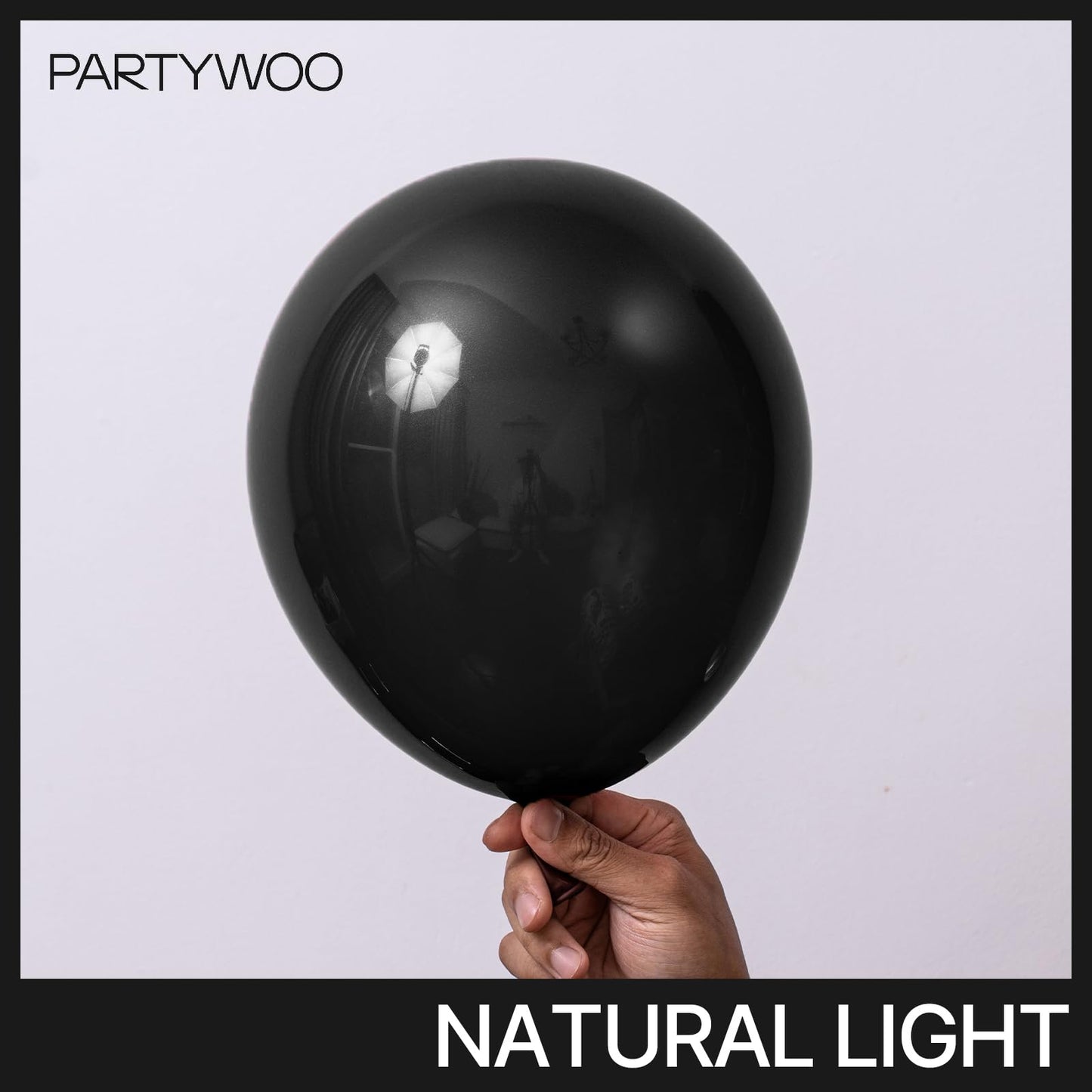 PartyWoo Black Balloons 152 Pcs Arch Kit – 18/12/10/5in for Party Decorations