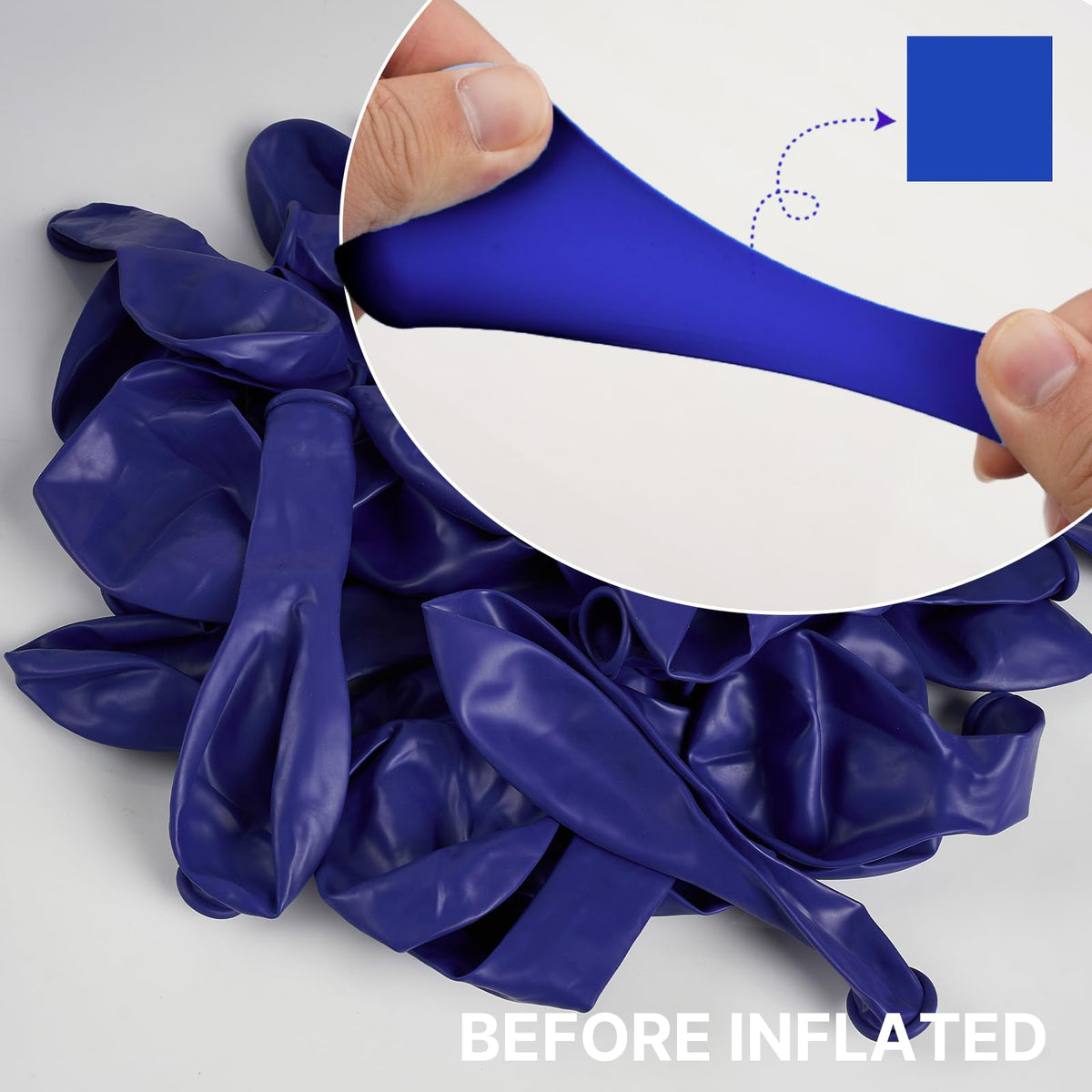 PartyWoo Navy Blue Balloons 140pc Arch Kit – 18/12/10/5 Inch Party Decor