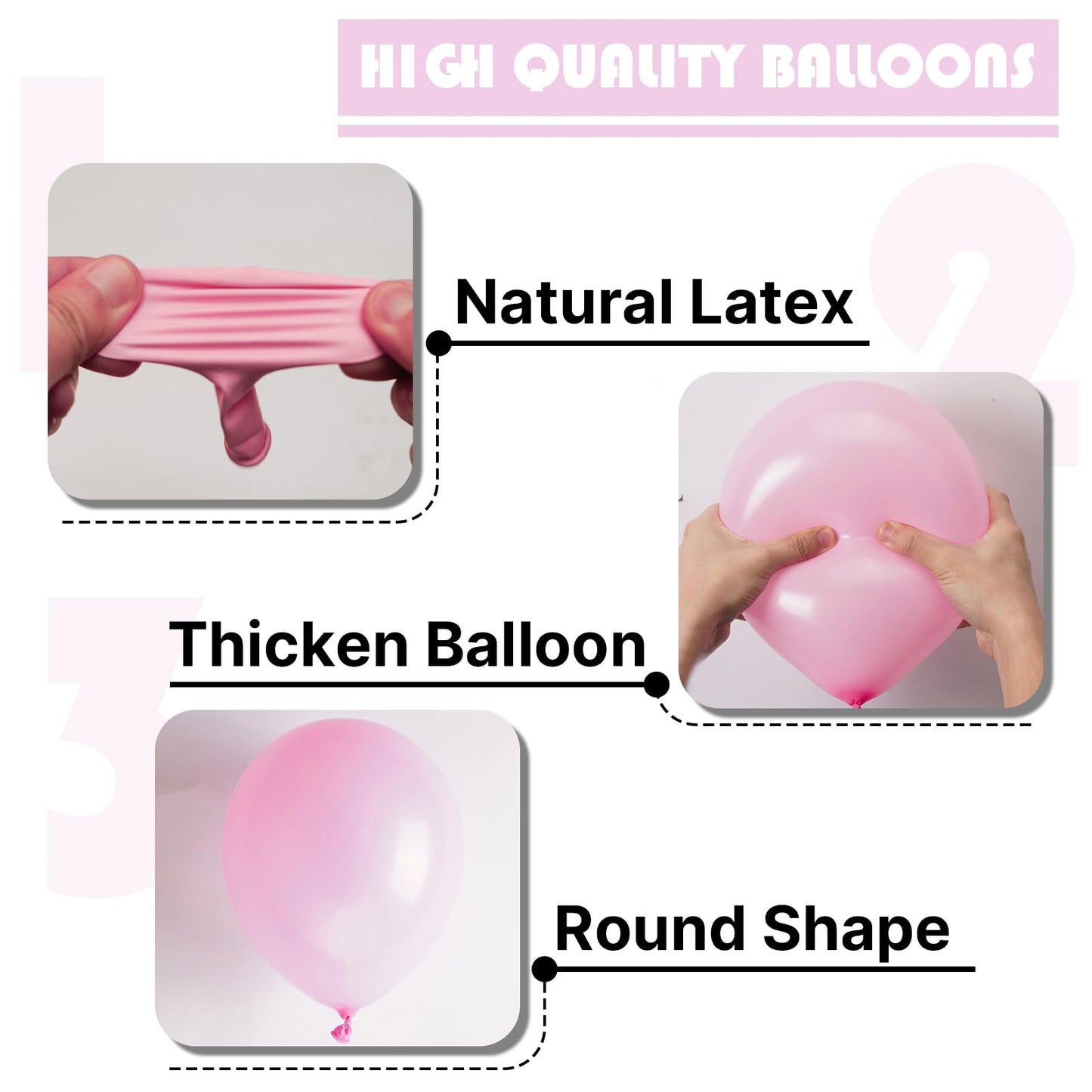 PartyWoo Light Pink Balloons 50pcs 12in – Pastel Baby Pink Party Decor for Baby Shower, Wedding & More