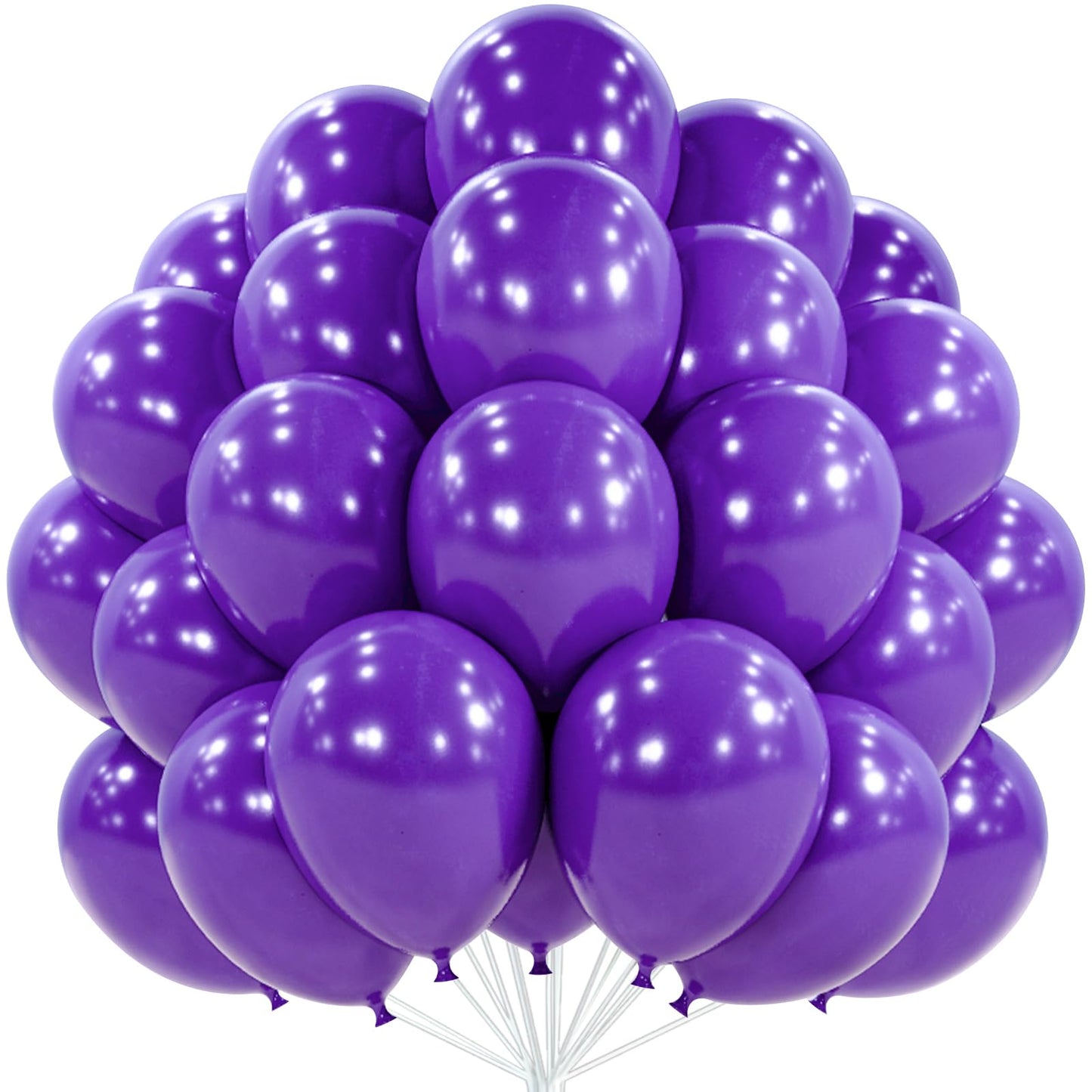 PartyWoo Dark Purple Balloons – 50pcs, 12in Royal Purple Latex Balloons for Birthday, Baby Shower & More