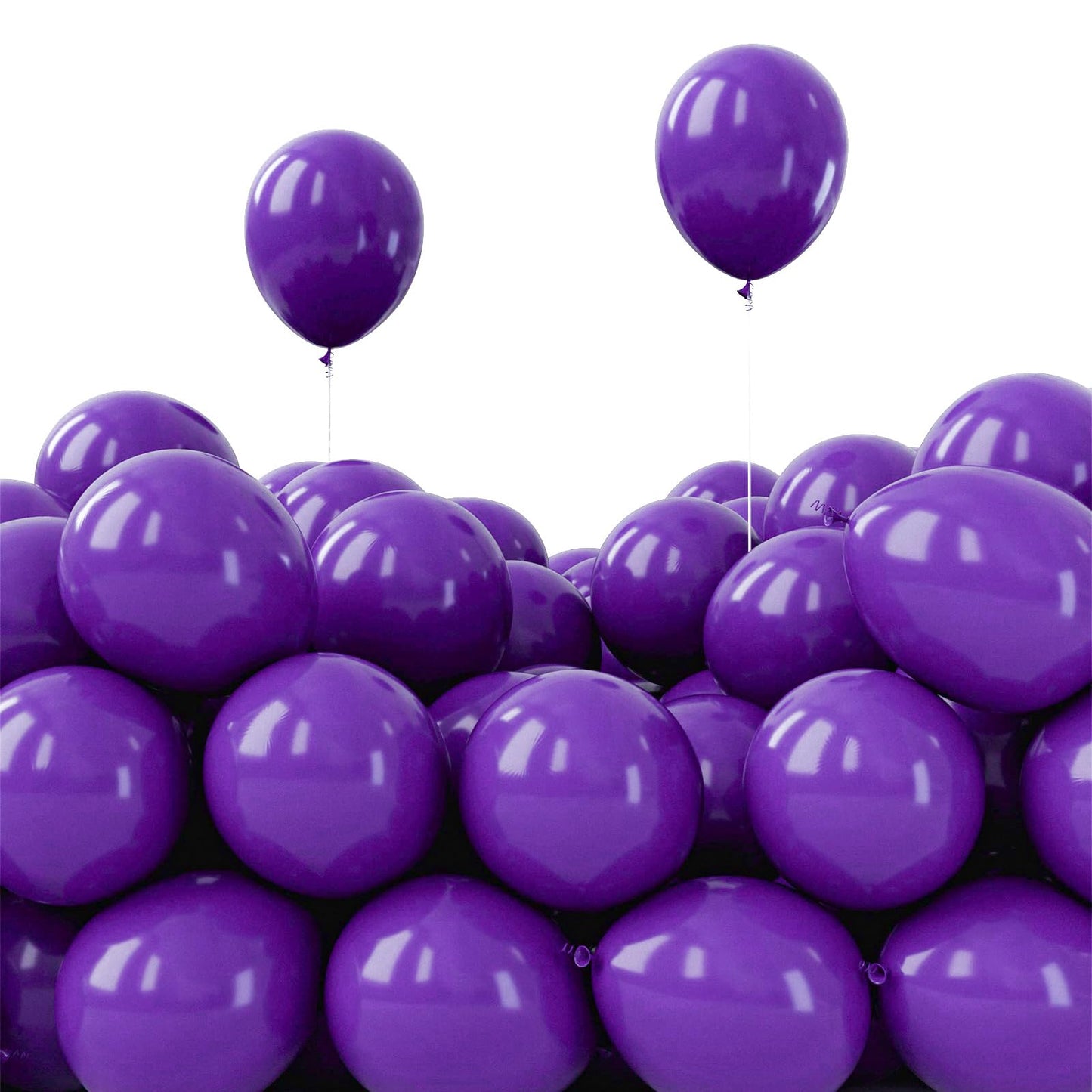 PartyWoo Dark Purple Balloons – 50x 5inch Royal Purple Latex Party Decorations for Weddings, Birthdays, and More