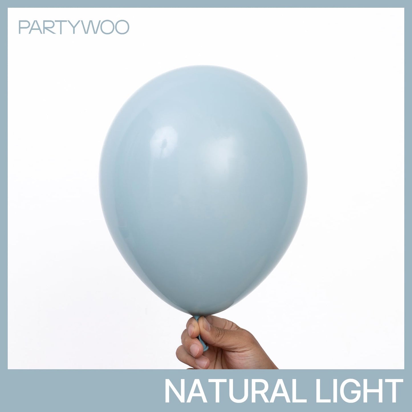 PartyWoo Dusty Blue Balloons 85pcs – Boho Arch Kit for Parties