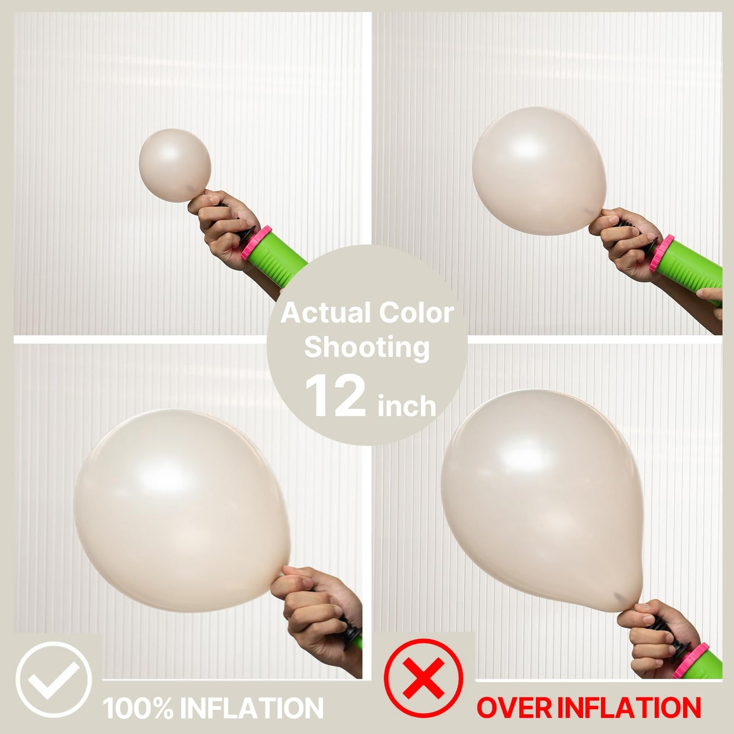 PartyWoo Pearl Beige Balloons – 50ct 12in Ivory Latex for Weddings & Celebrations