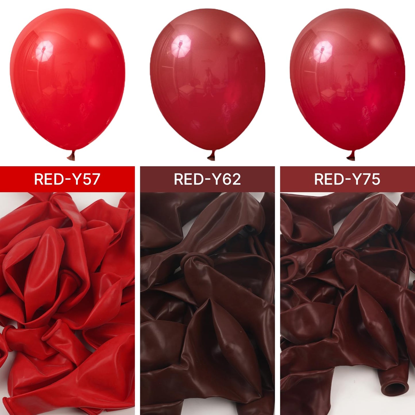 PartyWoo Maroon Balloons 127 Pcs – Arch Kit for Weddings & Parties
