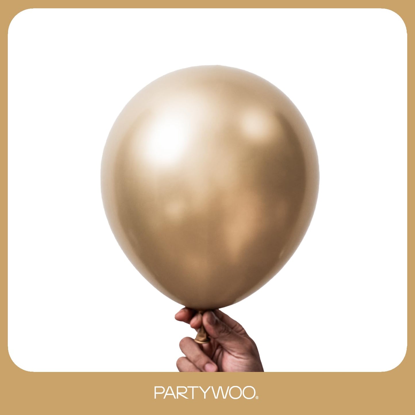 PartyWoo Metallic Gold Balloons 152pcs – Arch Kit for Weddings & Parties
