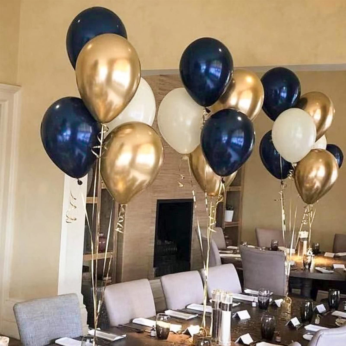 PartyWoo Navy Blue Balloons – 50ct, 12 inch Matte Latex for Celebrations