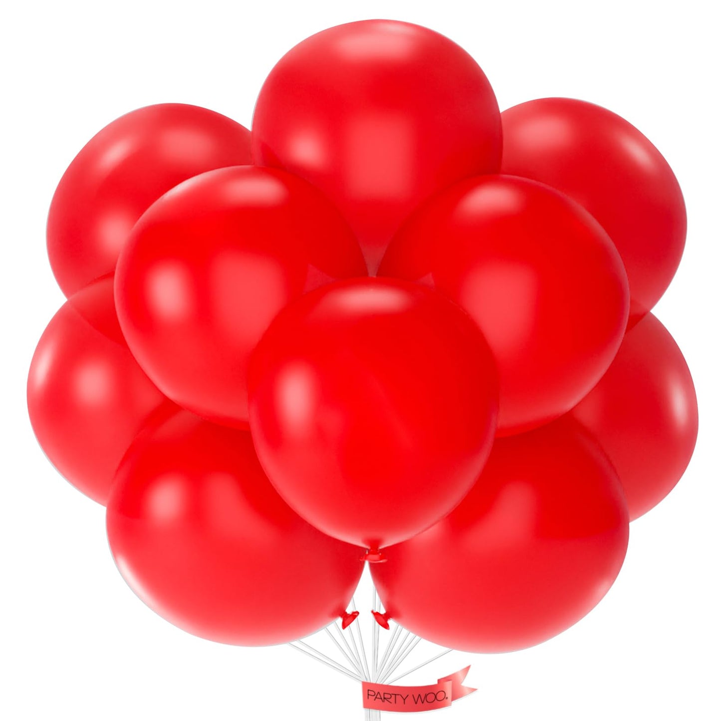 PartyWoo Red Balloons 20-Pack – 18 Inch Latex Balloons for Parties