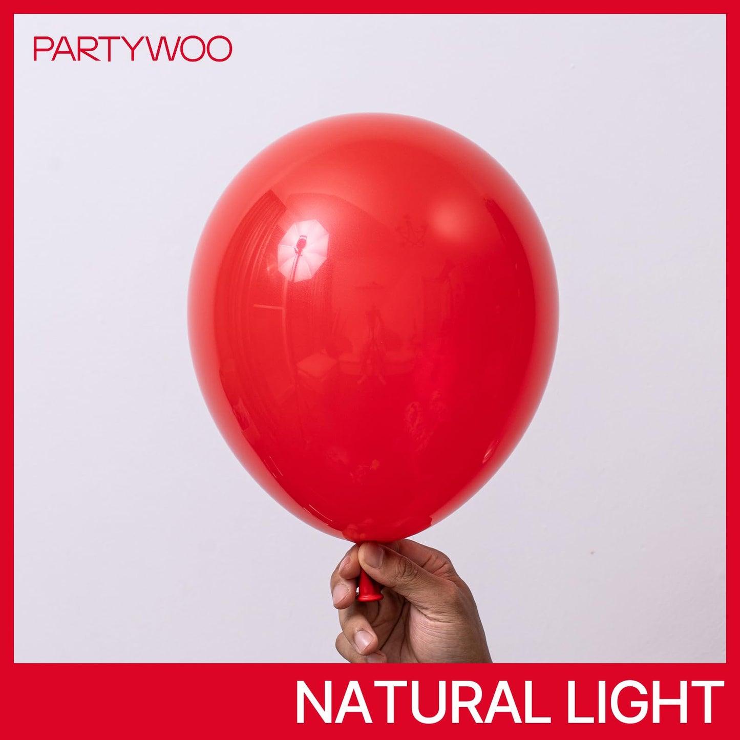 PartyWoo Red Balloons 50pcs 12in – Durable Latex for Birthdays, Graduations & More