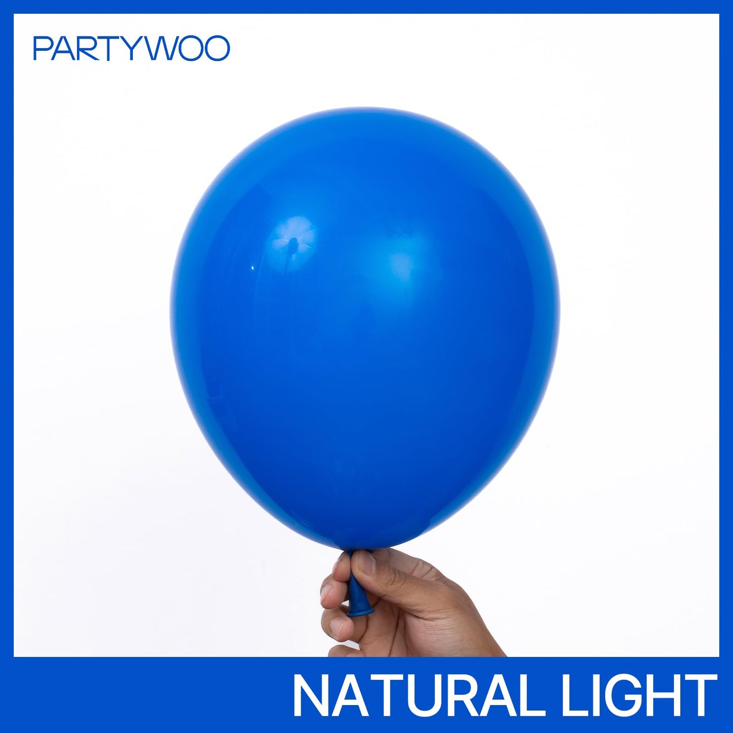 PartyWoo Royal Blue Balloons 120pcs – Multi-Size Arch Kit for Baby Shower, Graduation & Birthday Parties