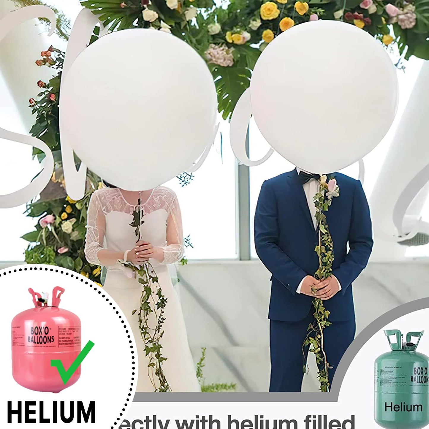 PartyWoo Matte White Balloons – 20pcs, 18inch | Wedding, Graduation, Baby Shower & More
