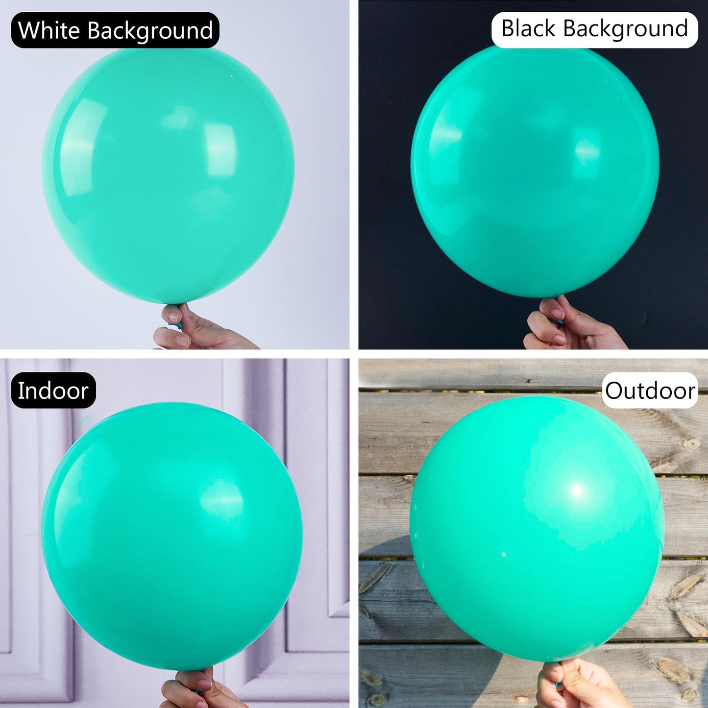 PartyWoo Teal Balloons 50 Pack 12in – Turquoise Aqua Blue Party Decor