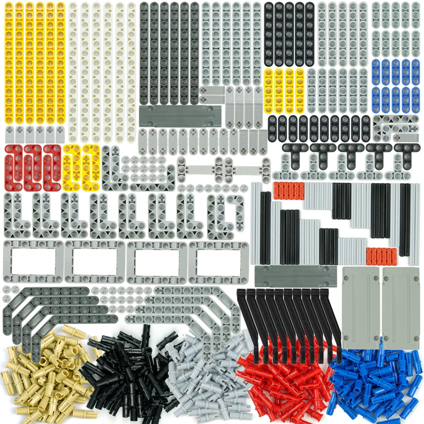 Pasacho 582pcs Technical Beams & Axles Set — Compatible with Major Bricks