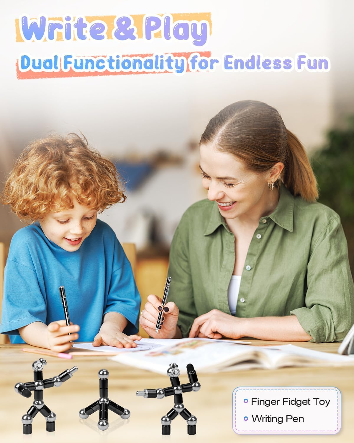 PASTACO Magnetic Fidget Pen – Stocking Stuffers for Teens & Adults | Fun Desk Gadget