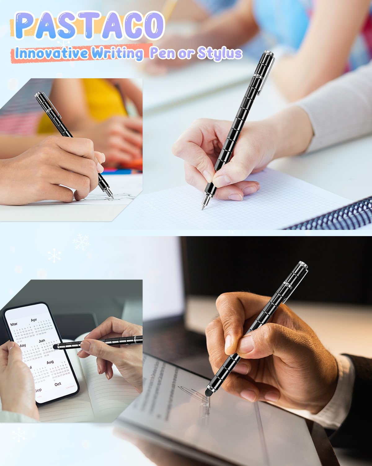 PASTACO Magnetic Fidget Pen – Stocking Stuffers for Teens & Adults | Fun Desk Gadget