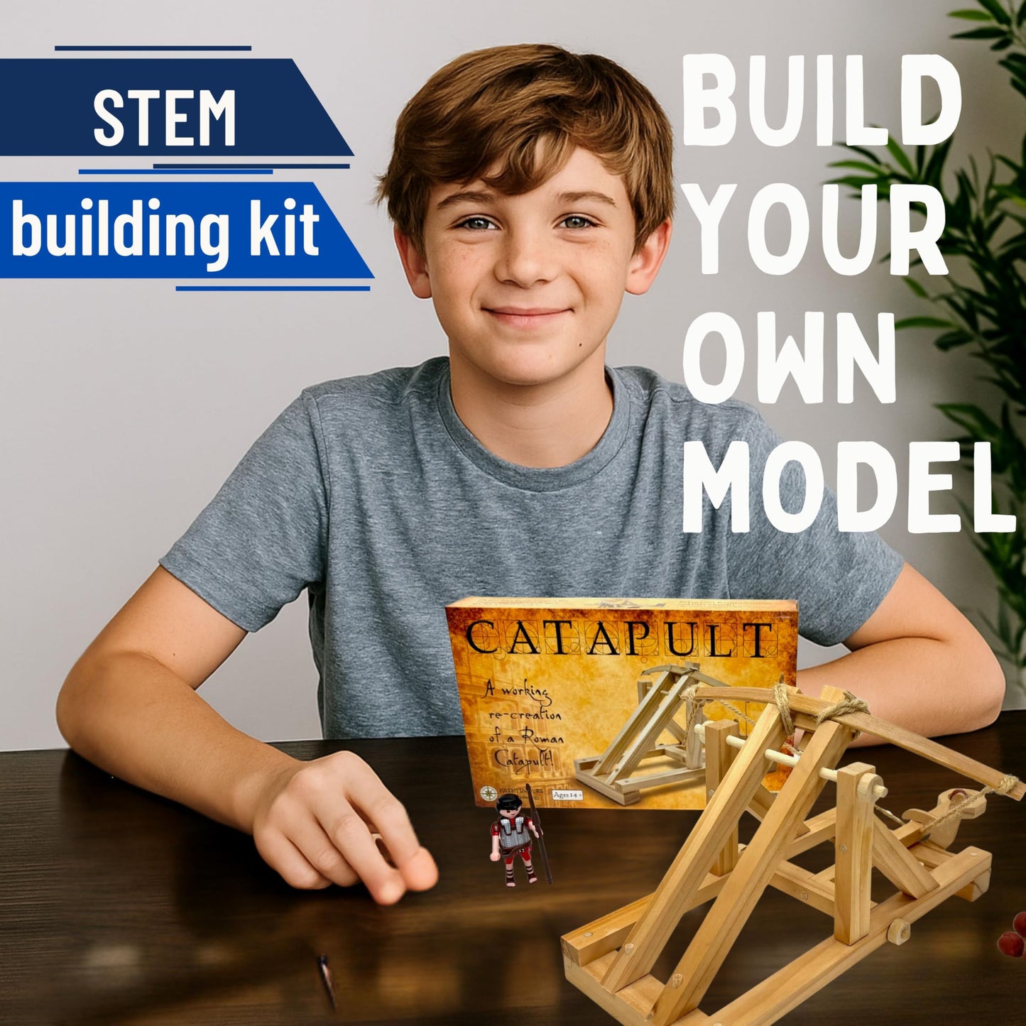 Pathfinders Roman Catapult STEM Kit | Ancient Siege Engine Series