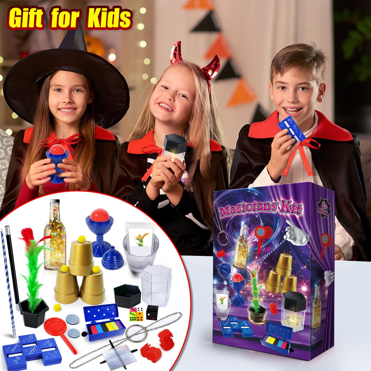 PATIFEED Kids Magic Kit: Easy Tricks with Step-by-Step Instructions for Ages 6-12