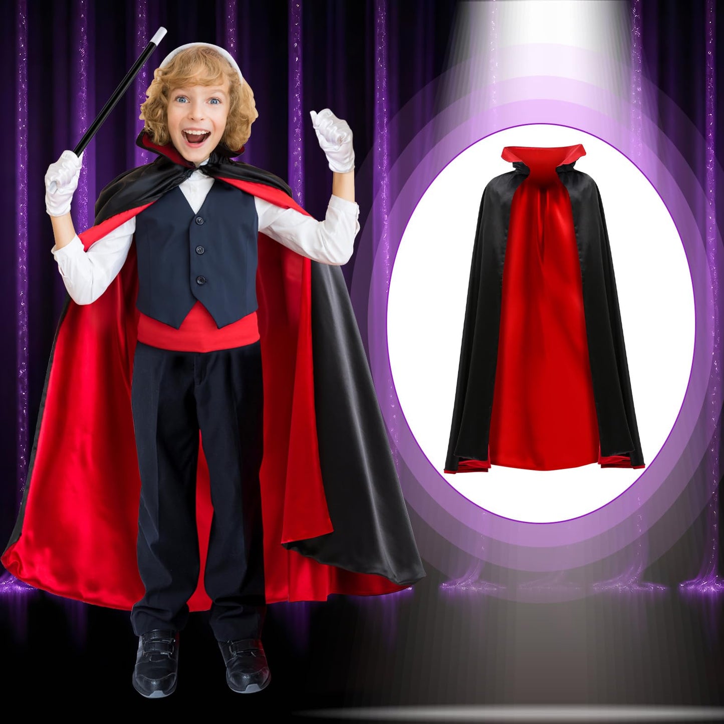 PATIFEED Magic Kit for Kids - Magic Tricks & Costume Set (Ages 6-12)