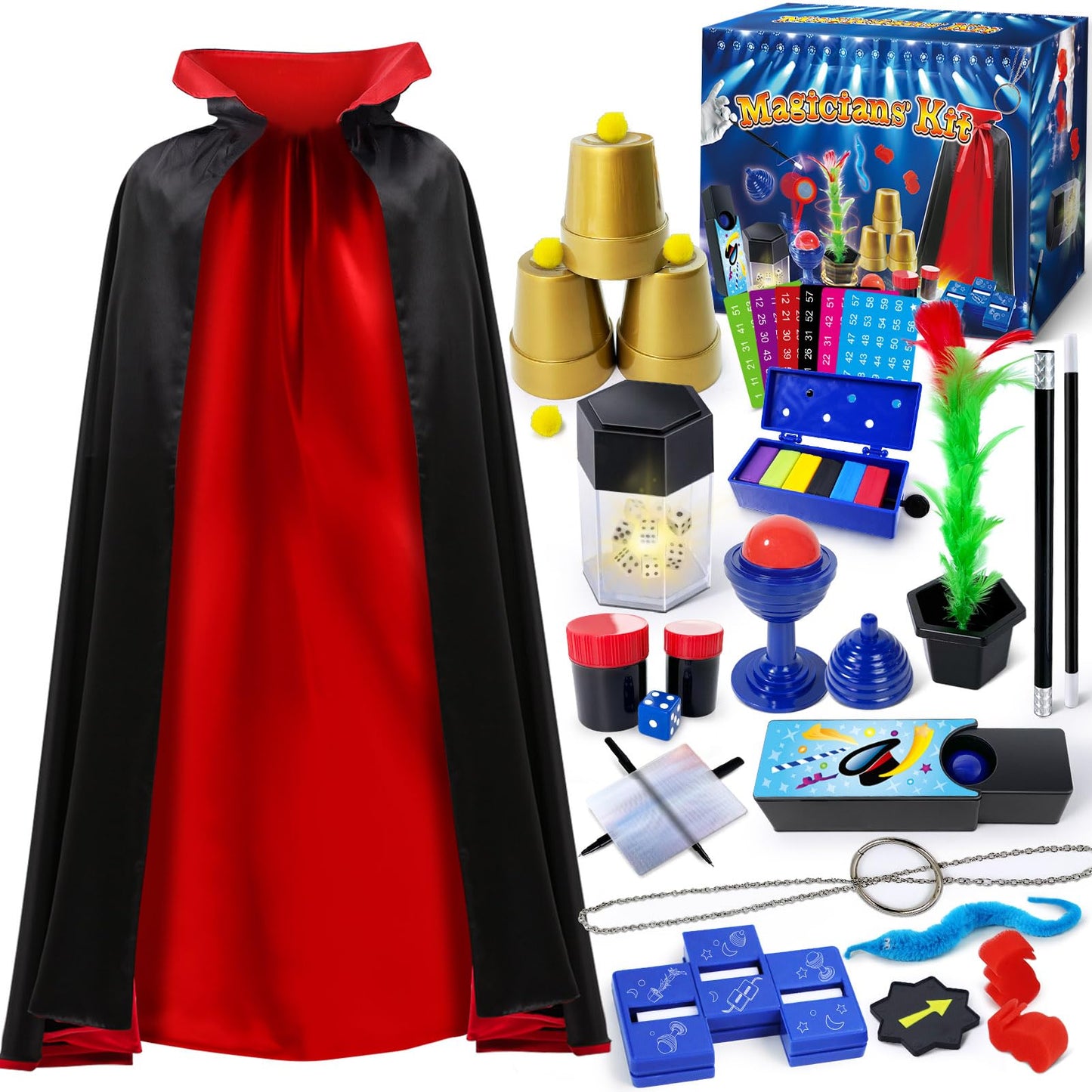PATIFEED Magic Kit for Kids 6-12 | Beginner Magic Set with Costume