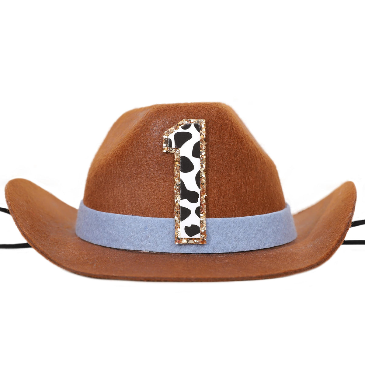 PATRDIO Cowboy 1st Birthday Hat – Western Style Photo Props & Party Decor (Blue)