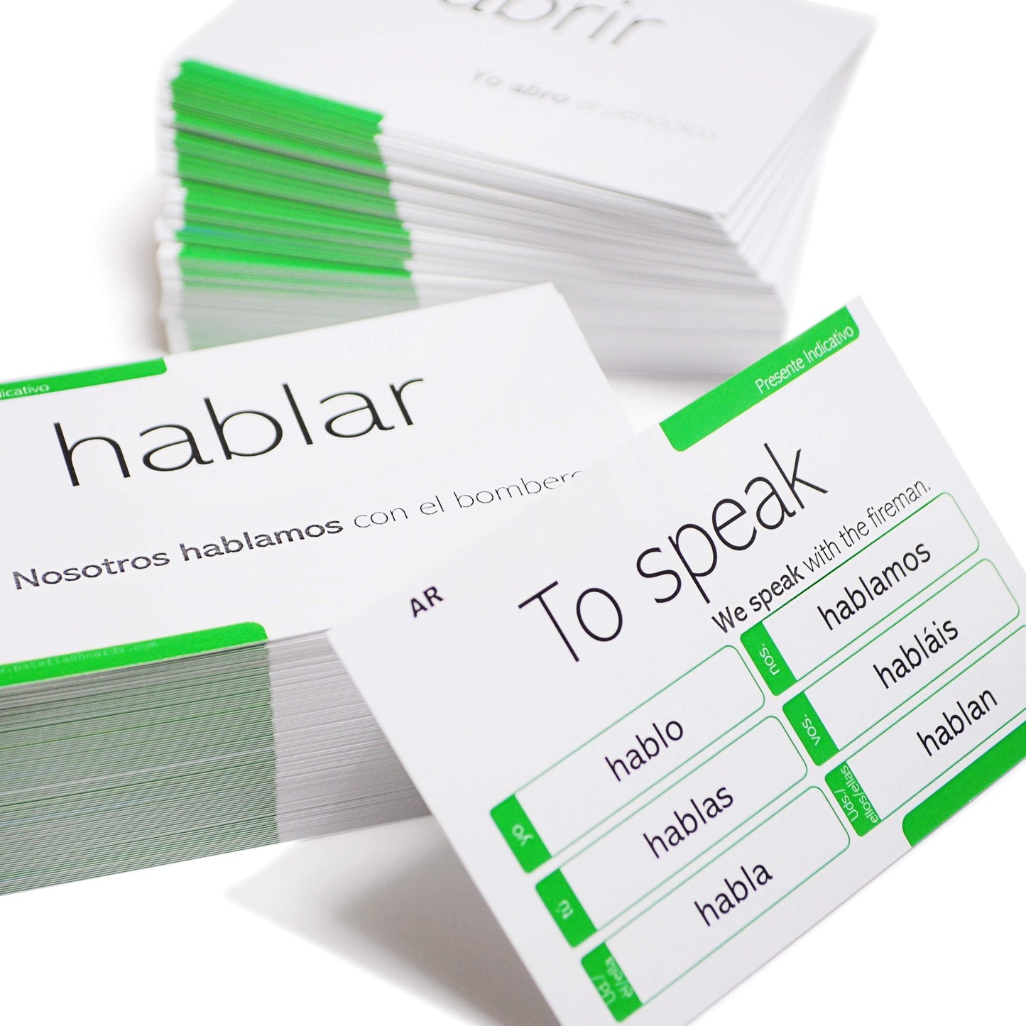 Pat's Flash Cards: 200 Spanish Present Tense Conjugation with Full Spanish and English Examples