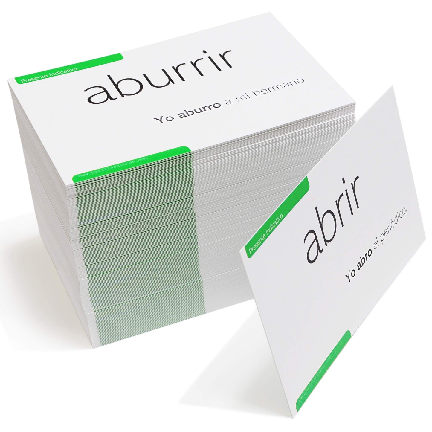 Pat's Flash Cards: 200 Spanish Present Tense Conjugation with Full Spanish and English Examples