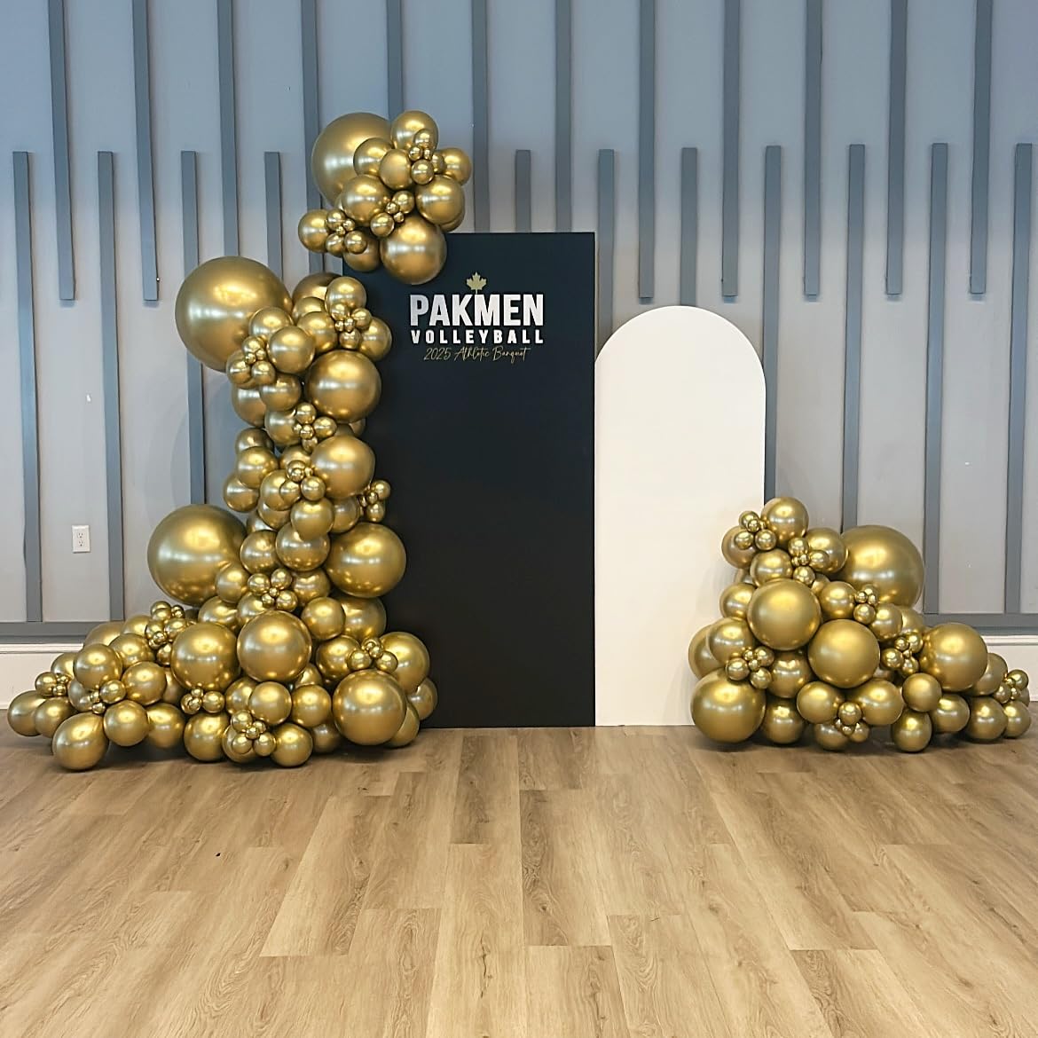 PATYDECRO Gold Latex Balloons – 55pcs, 12in, Ribbon Included | Birthday, Graduation, Baby Shower