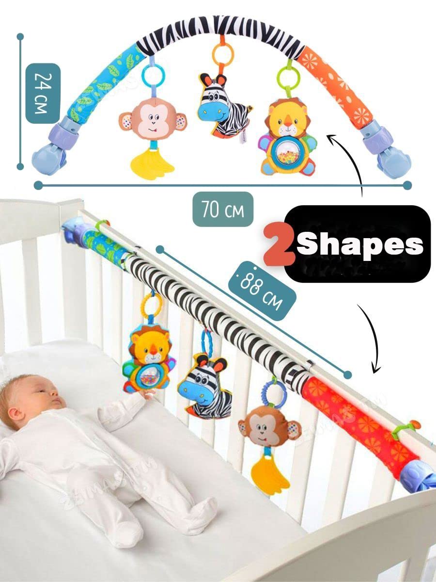 Pau1Hami1ton Baby Stroller Arch Toys & Car Seat Toys – S-19 Zebra