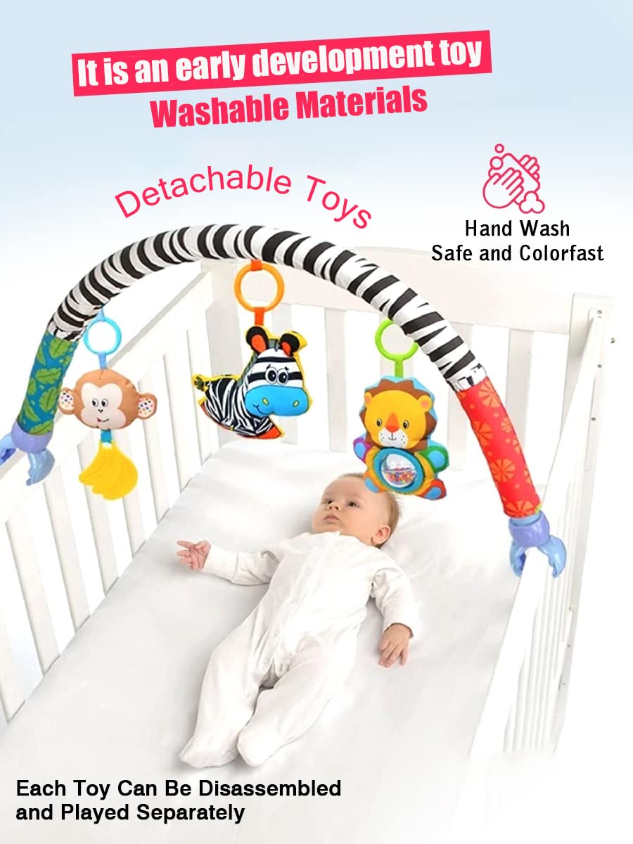 Pau1Hami1ton Baby Stroller Arch Toys & Car Seat Toys – S-19 Zebra
