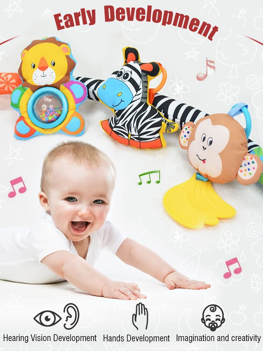 Pau1Hami1ton Baby Stroller Arch Toys & Car Seat Toys – S-19 Zebra