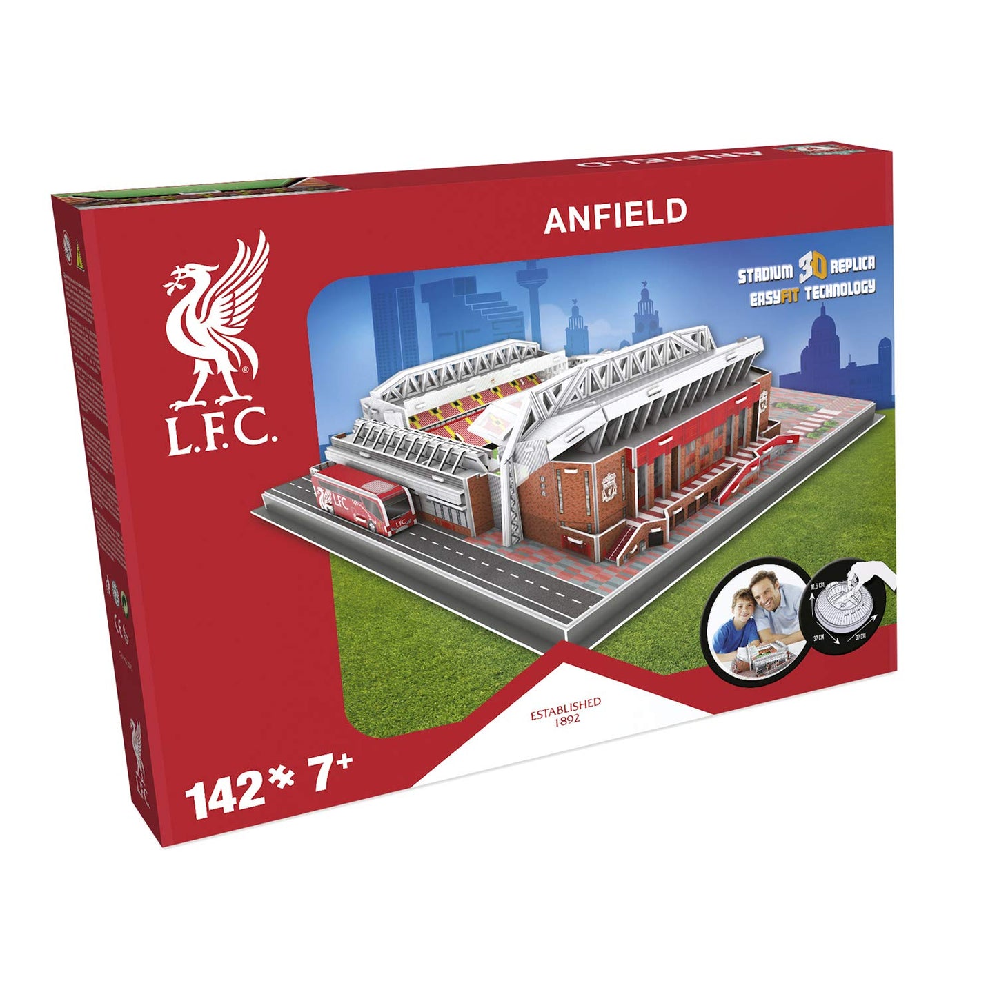 Paul Lamond Liverpool FC Anfield Stadium 3D Puzzle – Nanostad, 165 Pieces