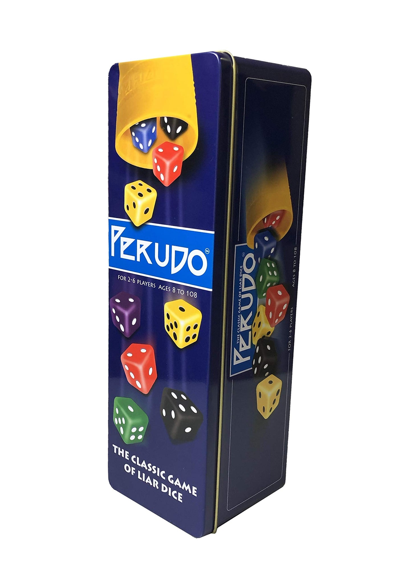 Paul Lamond Perudo Vertical Dice Game – Classic Liar Dice for 2–6 Players | Travel Tin