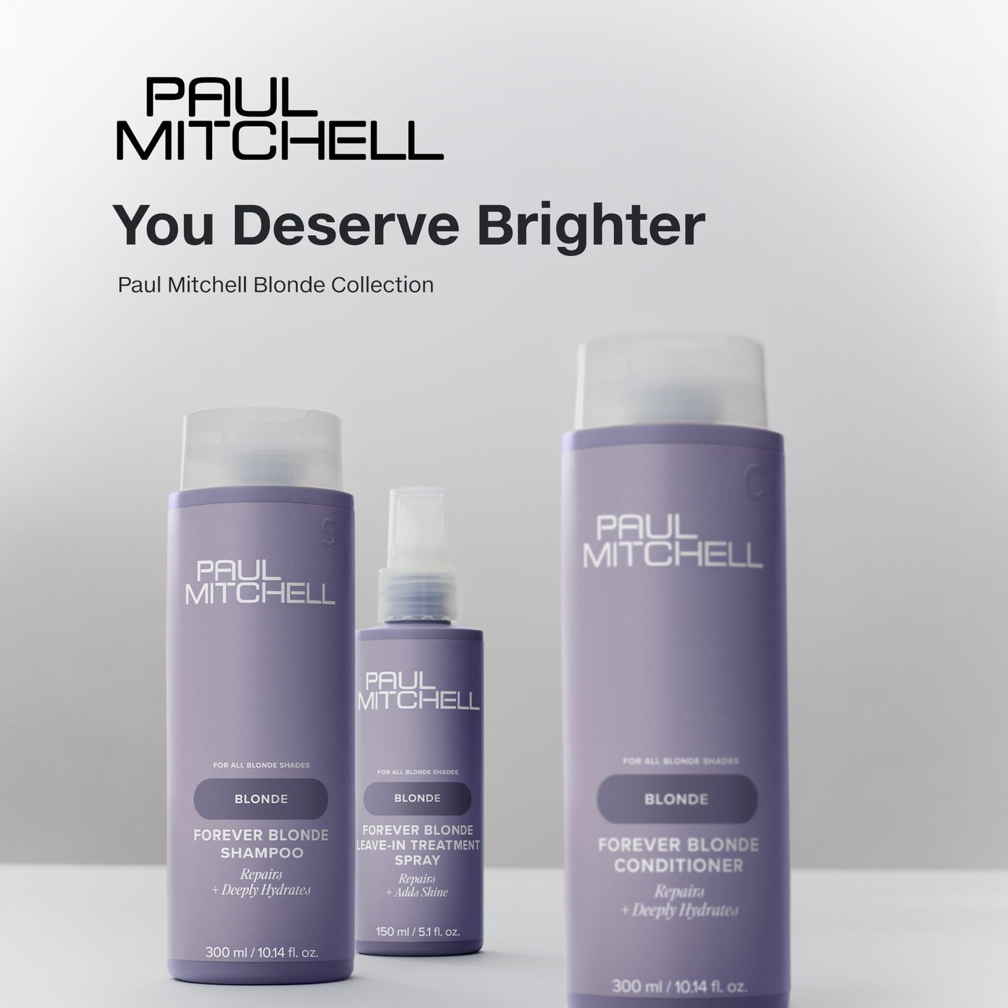 Paul Mitchell Forever Blonde Shampoo – Repairs & Deep Hydration for Bleached Hair | 10.14 oz