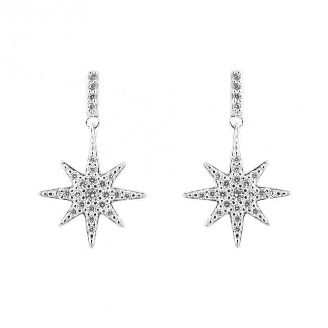 Pave Starburst Earrings E6260C