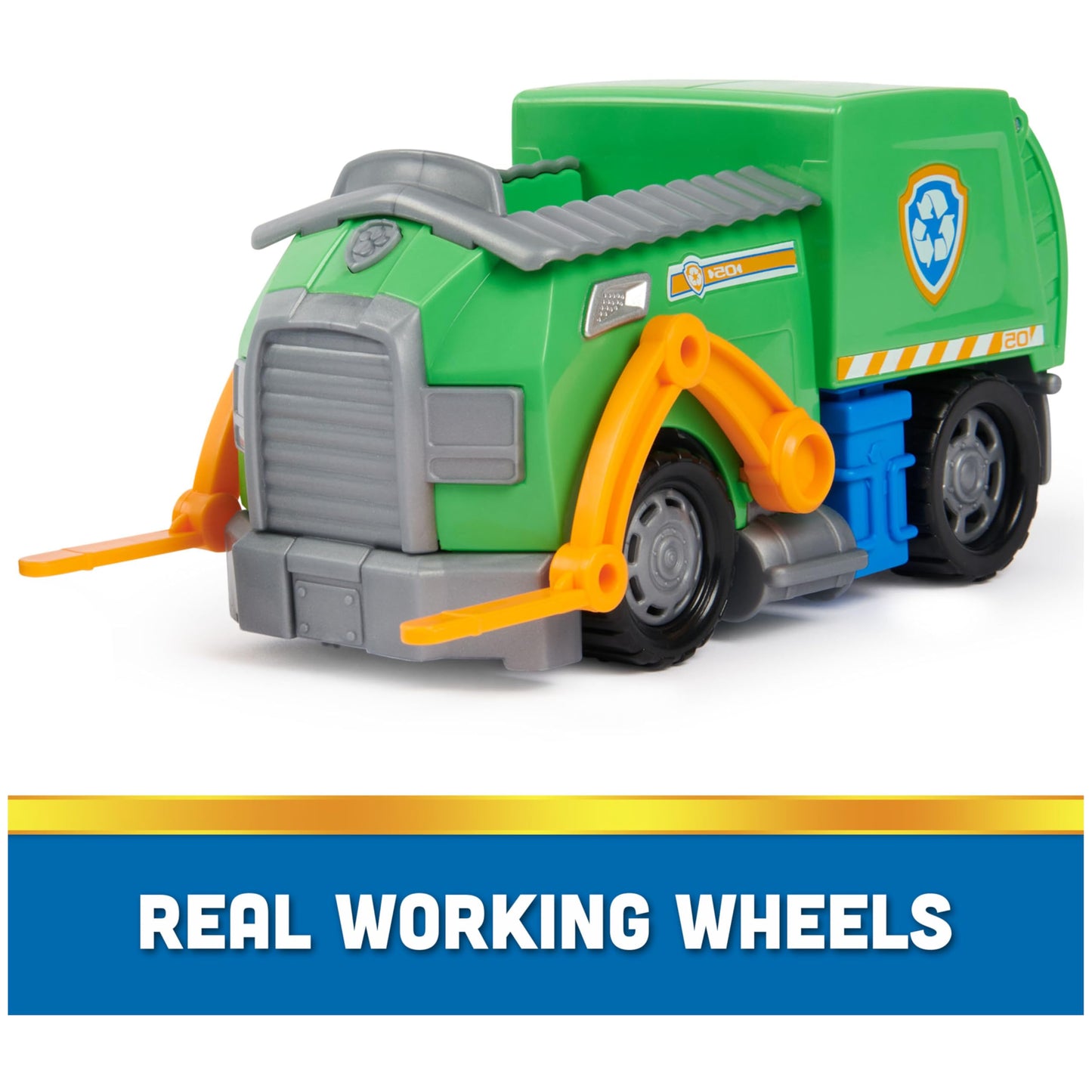 PAW Patrol Rocky's Recycle Truck – Eco-Friendly Toy with Rocky Figure | Ages 3+