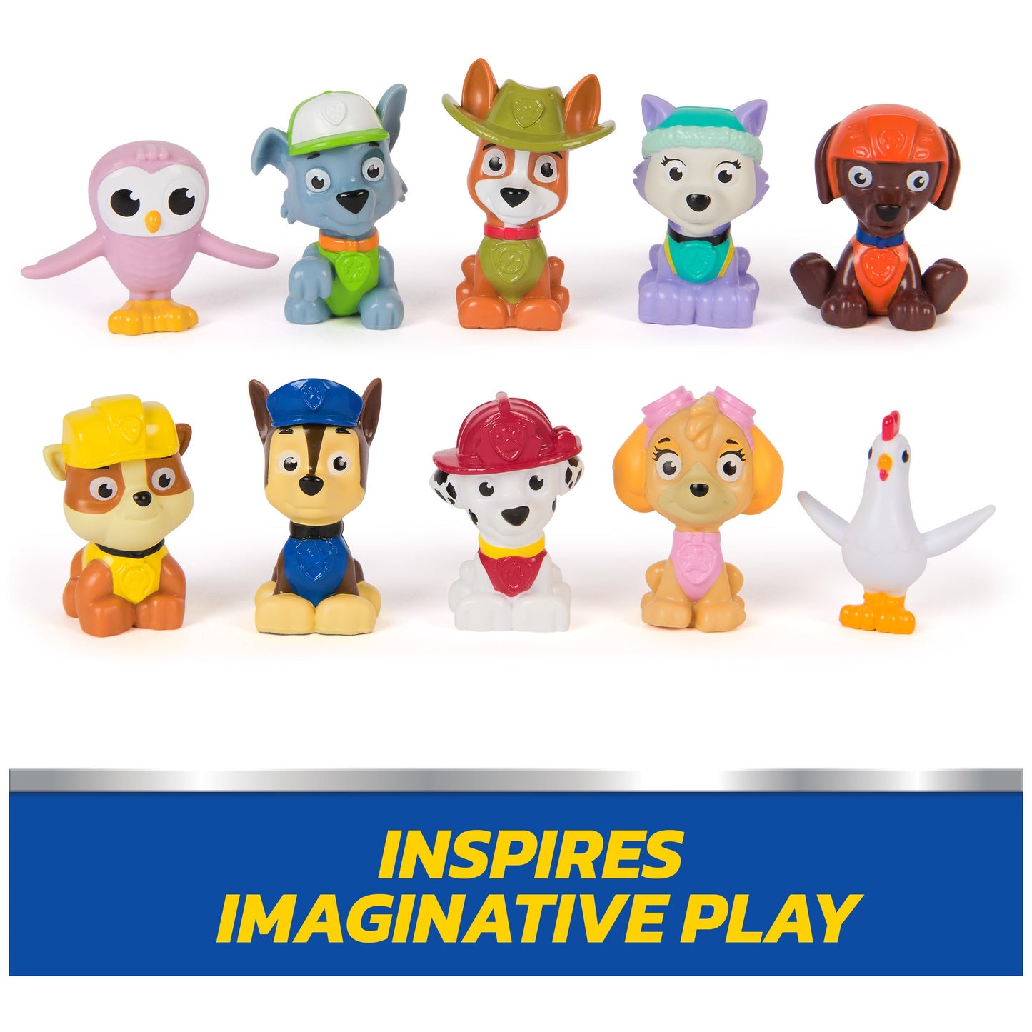 PAW Patrol Rewards Box Gift Pack - 8 Mini Figures, 2 Animal Figures, Pup Squad Racer