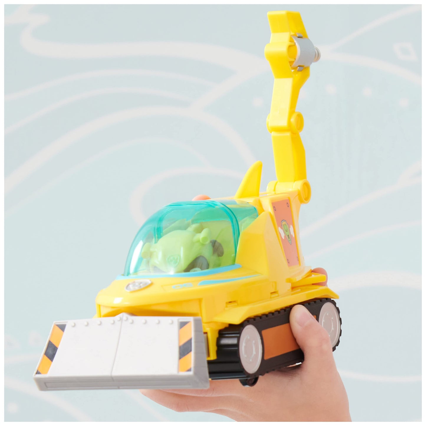 Paw Patrol Aqua Pups Rubble Transforming Hammerhead Shark Vehicle with Figure | Ages 3+