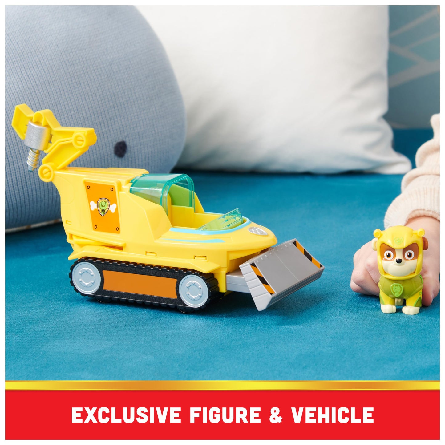 Paw Patrol Aqua Pups Rubble Transforming Hammerhead Shark Vehicle with Figure | Ages 3+