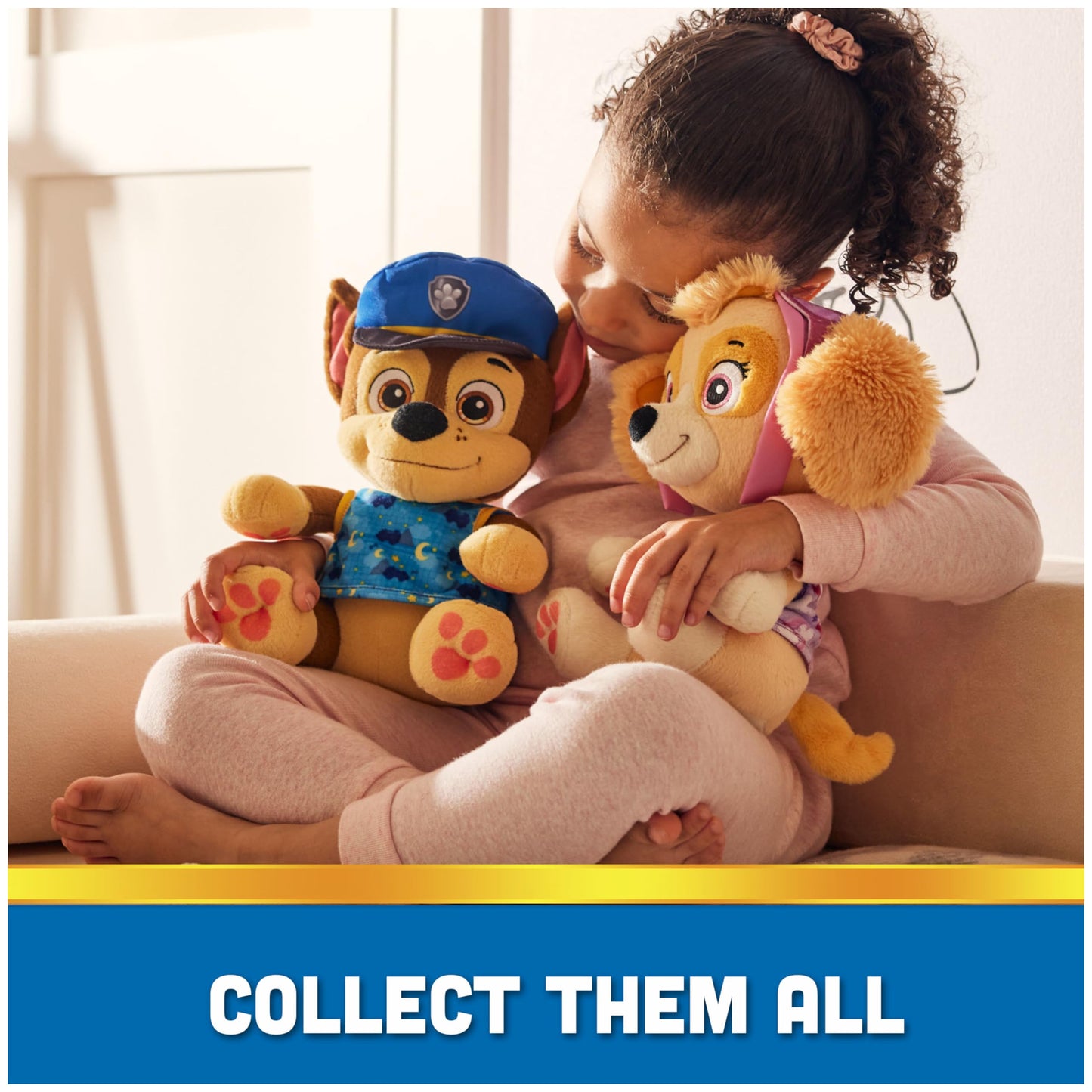 Paw Patrol Bedtime Plush Chase – 10-Inch Reversible Outfit Plush Toy for Kids 3+