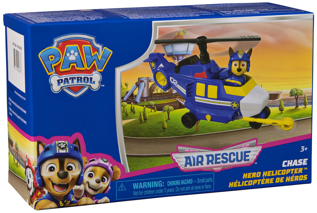 PAW Patrol Air Rescue Chase Action Figure & Helicopter Toy with Projectile Launcher