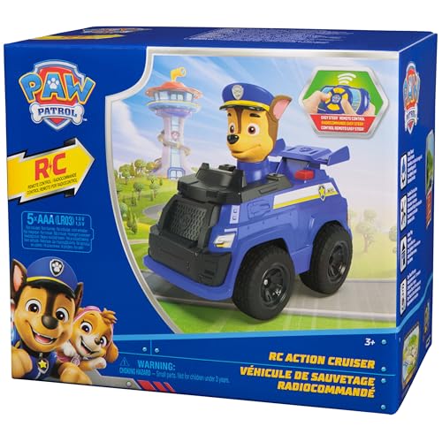 PAW Patrol Chase RC Action Cruiser | LED RC Car with Easy-Steer Controller