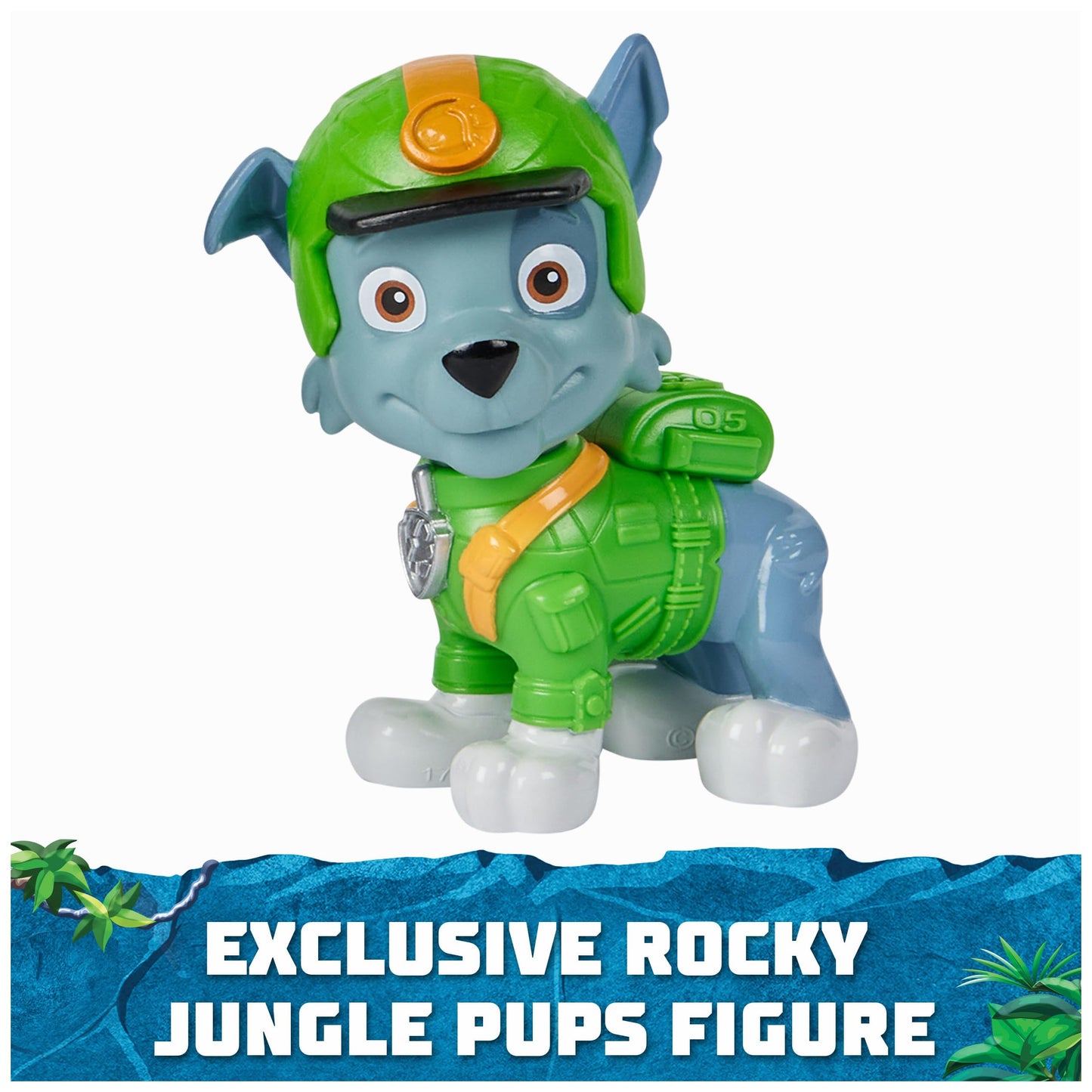 Paw Patrol Jungle Pups Rocky Snapping Turtle Vehicle – Transforming Rescue Toy for Ages 3+