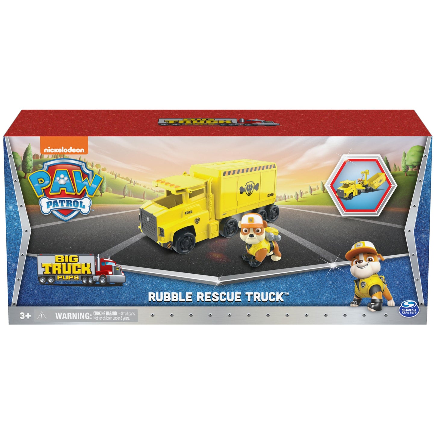 PAW Patrol Rubble Transforming Big Rig Truck with Rescue Crane & Figure | Toys for Ages 3+