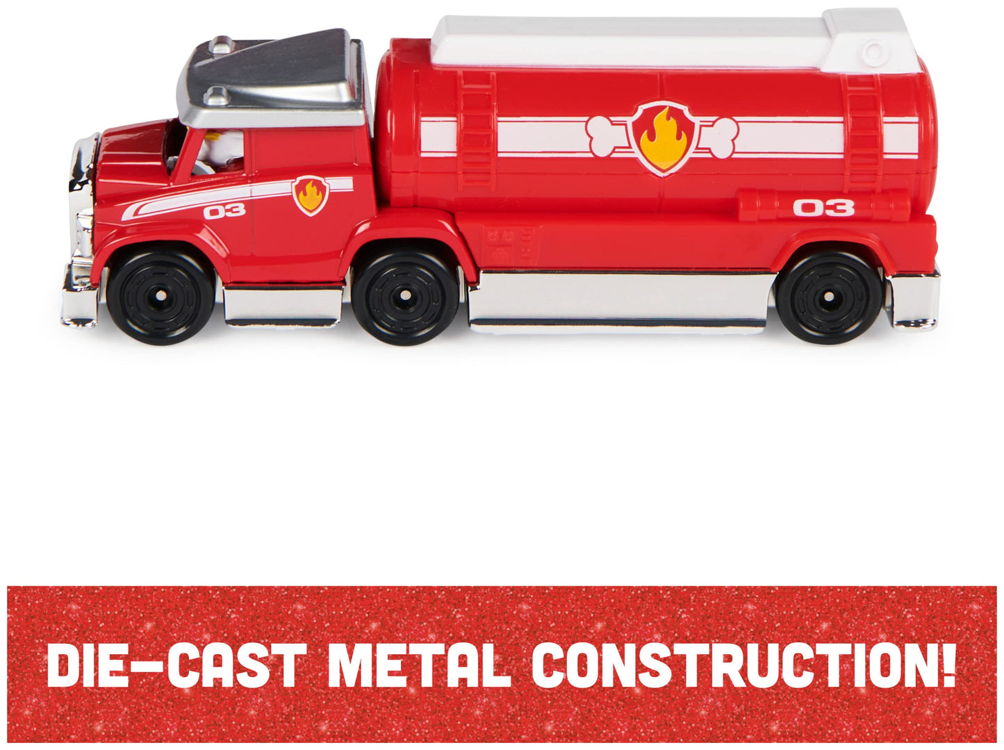 PAW Patrol True Metal Chase, Marshall & Skye – 1:55 Scale Big Truck Pups Vehicles | Amazon Exclusive