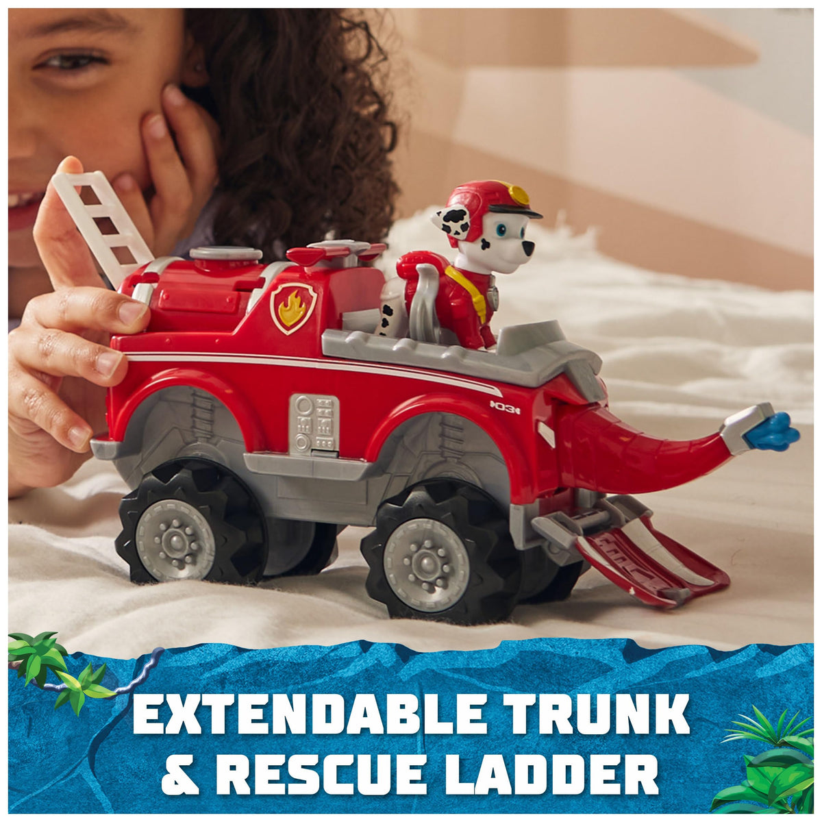Paw Patrol Jungle Pups: Marshall Elephant Vehicle – Transforming Rescue Toy for Kids 3+